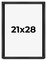 Minimalist Grey Picture Frame - UV Acrylic, Foam Board Backing, Hanging Hardware